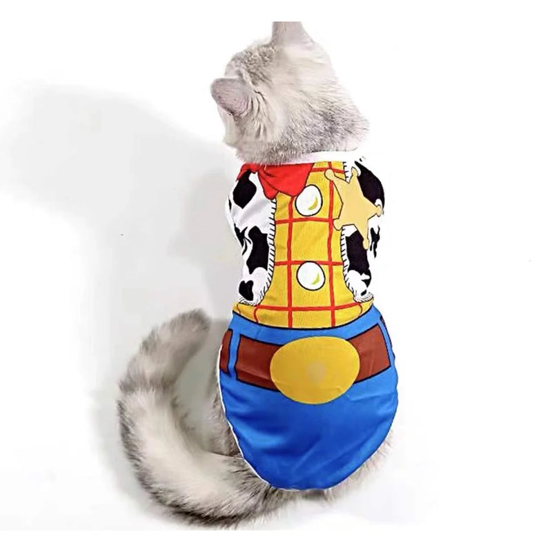 Camiseta Pet de Verão Malha com Design de Fone de Ouvido para Cachorro/Gato - Novo Modelo