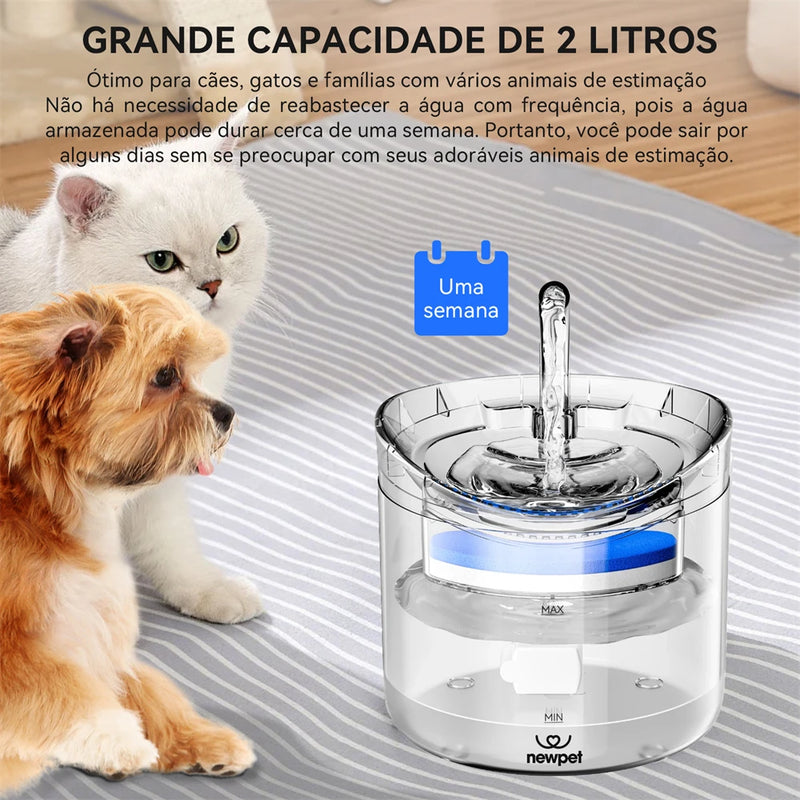 Bebedouro Automático Inteligente Newpet – Conforto e Saúde para Seu Pet!
Cuide da hidratação do seu pet com tecnologia e praticidade!