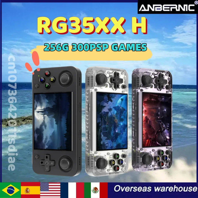 Console de Jogos Portátil ANBERNIC RG35XX H – Diversão Retrô em Suas Mãos